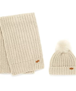 Barbour Saltburn Beanie And Scarf Womens Gift Set