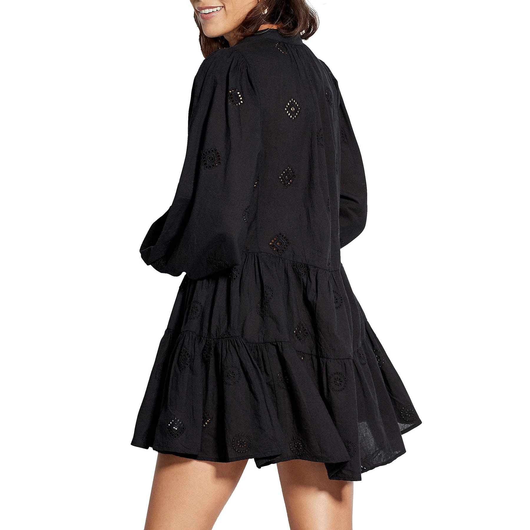 Seafolly Beach Embroidery Tiered Kaftan - Image 4