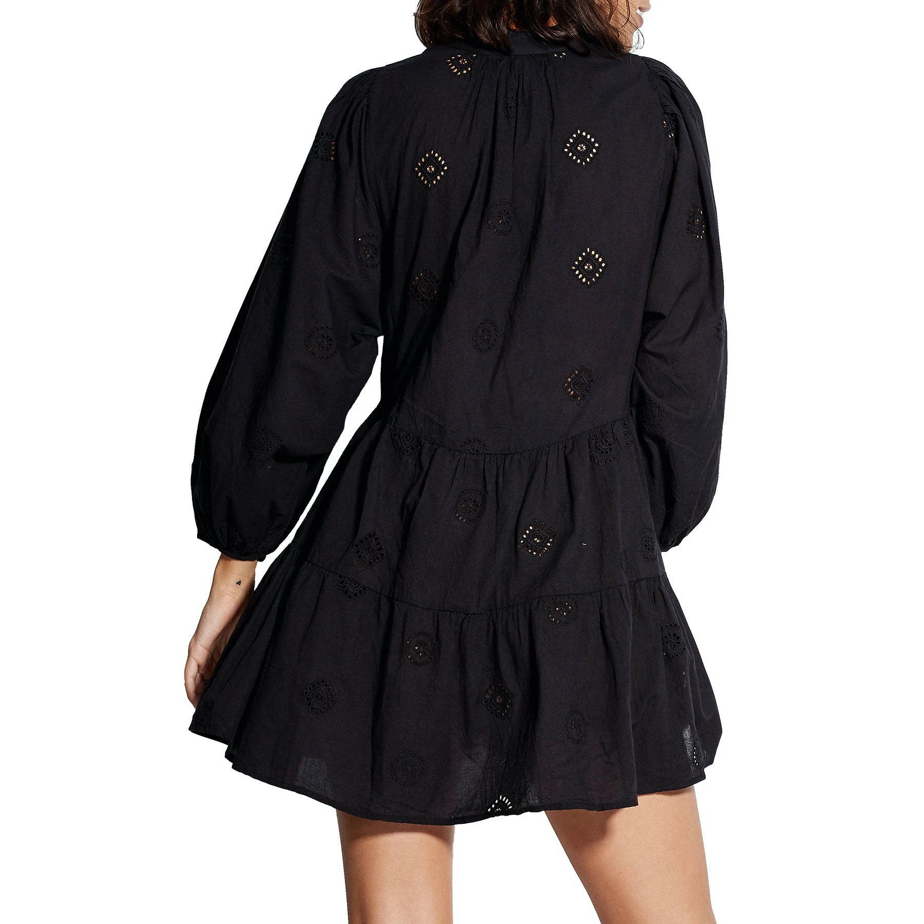 Seafolly Beach Embroidery Tiered Kaftan - Image 5