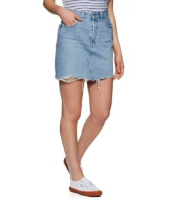 Levi's High-Waisted Deconstructed Womens Skirt