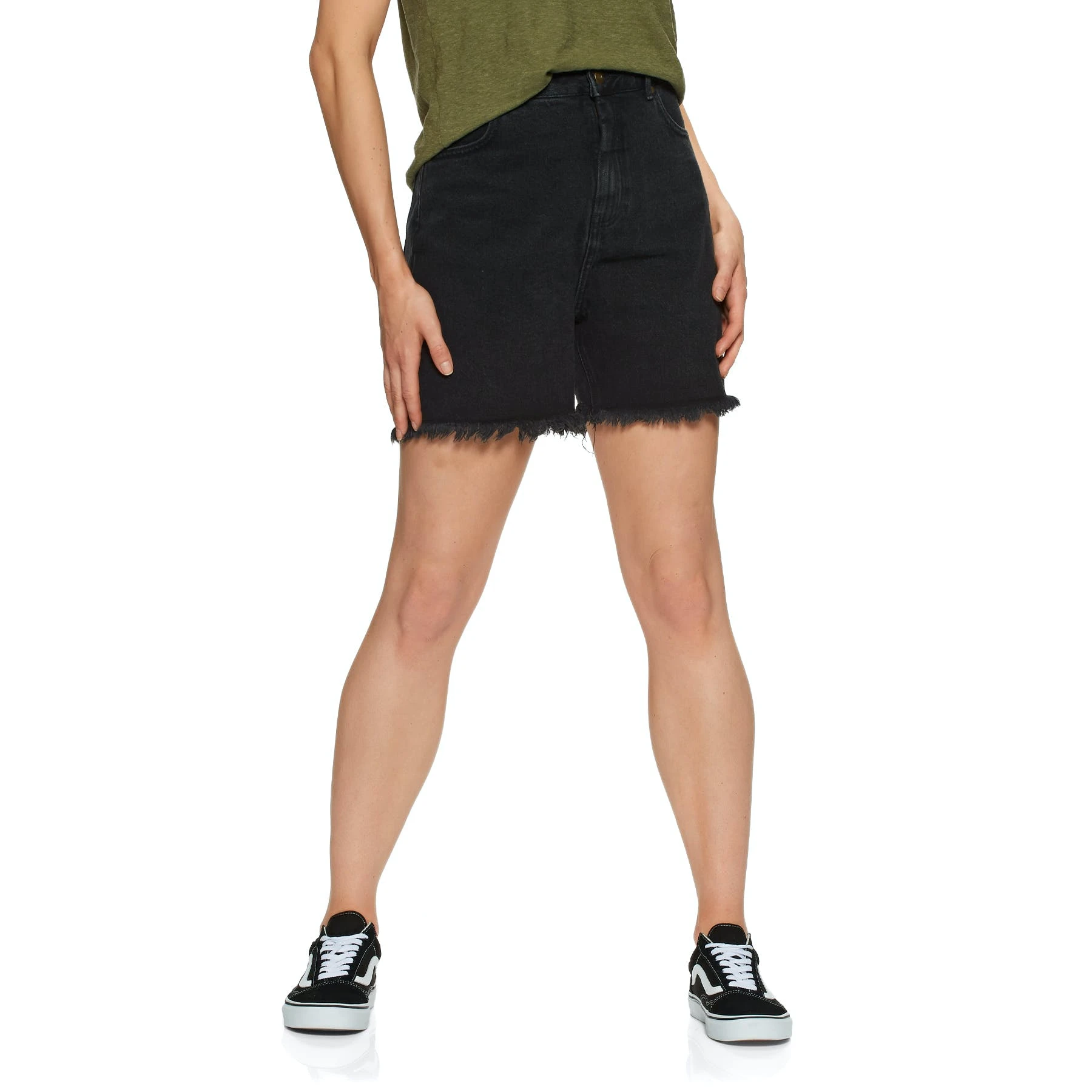 Afends Shelby Organic Denim Cut Off Womens Shorts