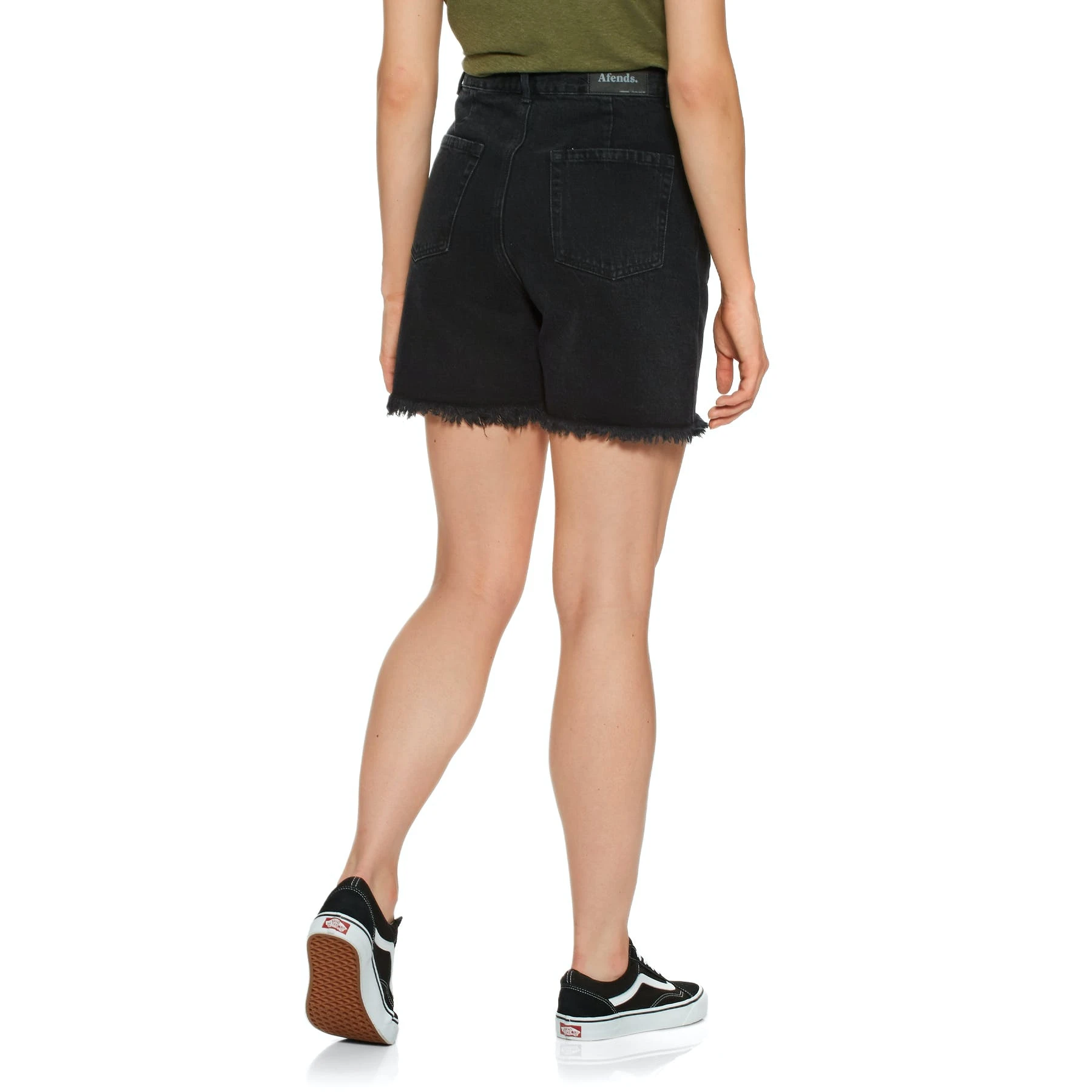 Afends Shelby Organic Denim Cut Off Womens Shorts - Image 3