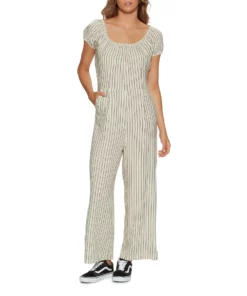 Afends Penny Hemp Stripe Womens Jumpsuit