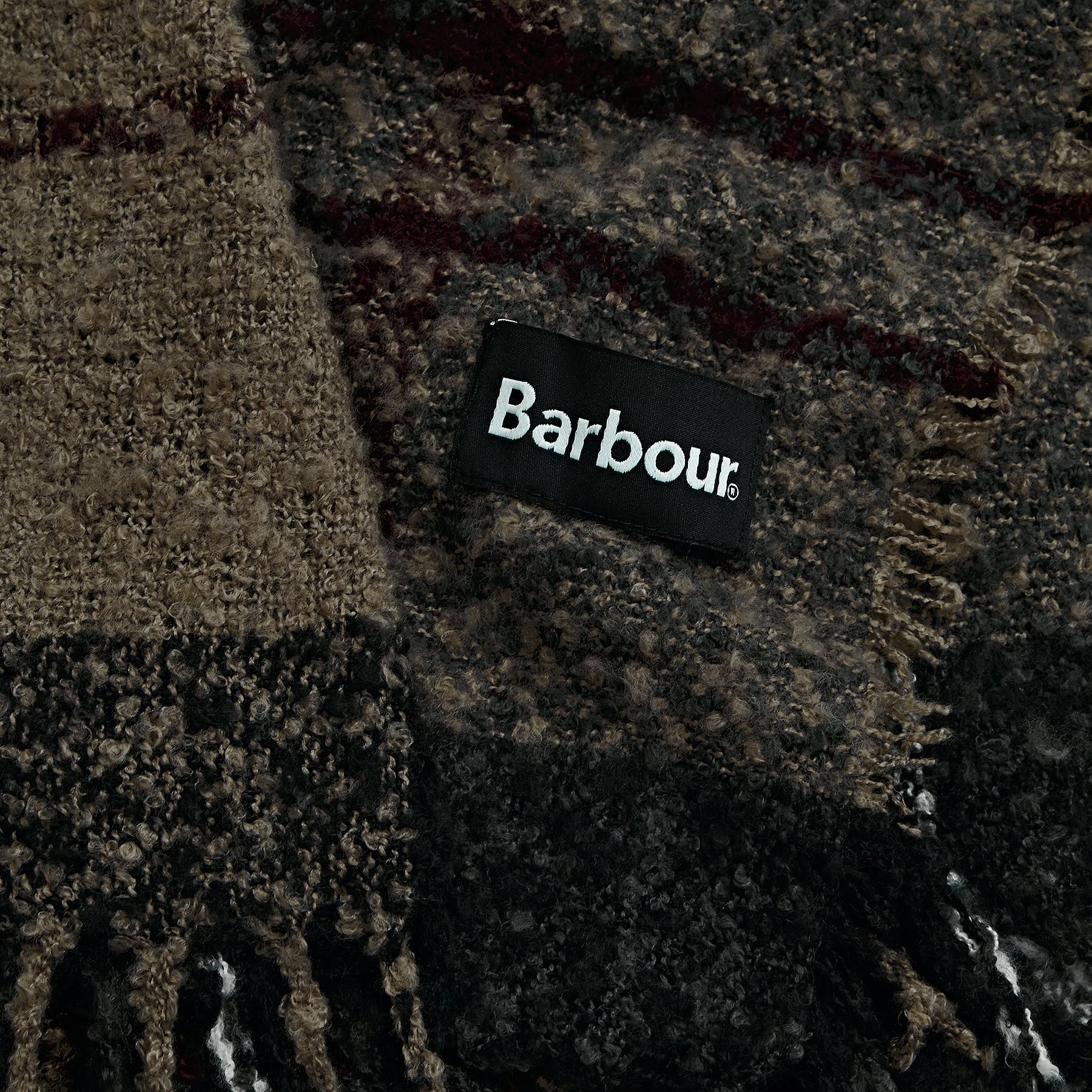 Barbour Boucle Tartan Womens Scarf - Image 5