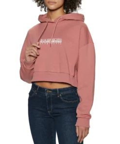 Napapijri Box Cropped Womens Pullover Hoodie
