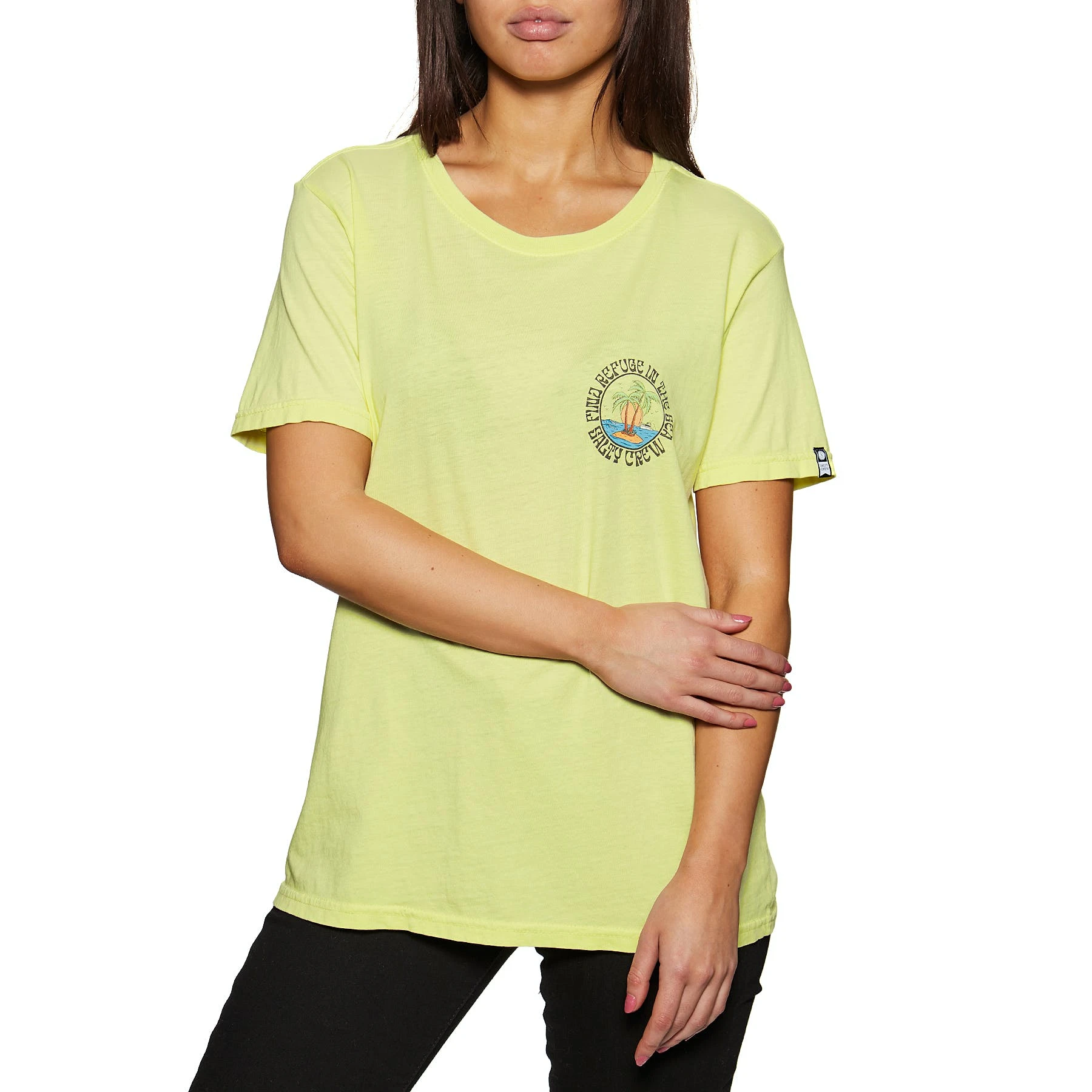 Salty Crew Dos Palms Boyfriend Womens Short Sleeve T-Shirt - Image 2