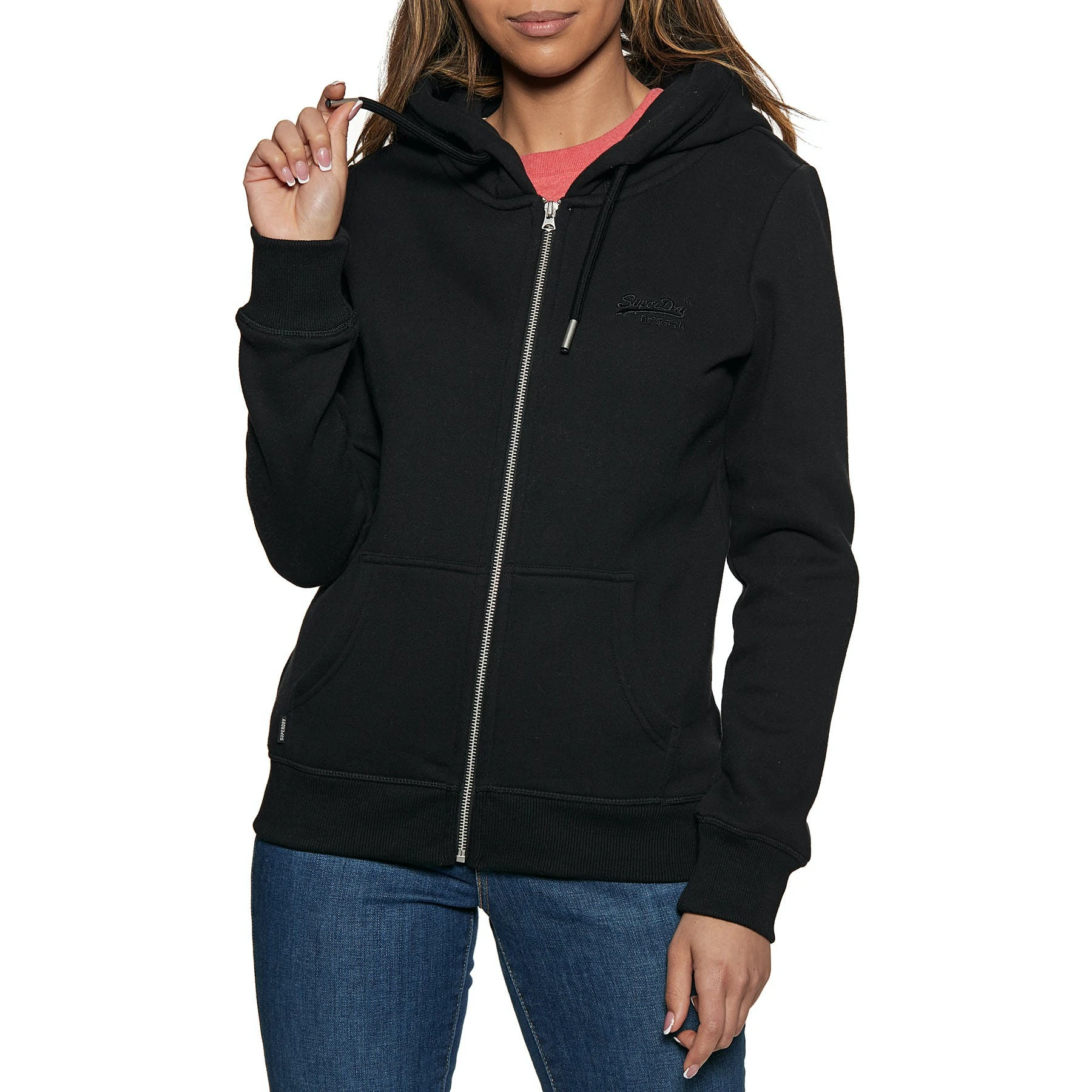 Superdry Vintage Logo Embroidered Womens Zip Hoodie