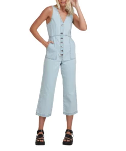 RVCA Badder Denim Jumpsuit