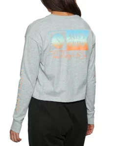 Salty Crew Alpha Gradient Crop Womens Long Sleeve T-Shirt