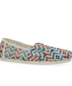 Toms Chevron Lace Alpargata Womens Slip On Shoes