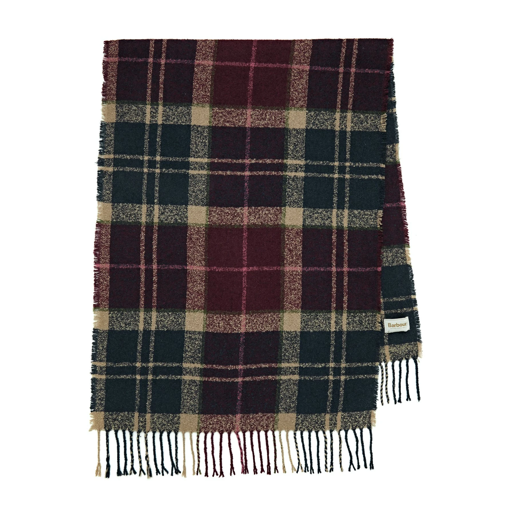 Barbour Boucle Tartan Womens Scarf