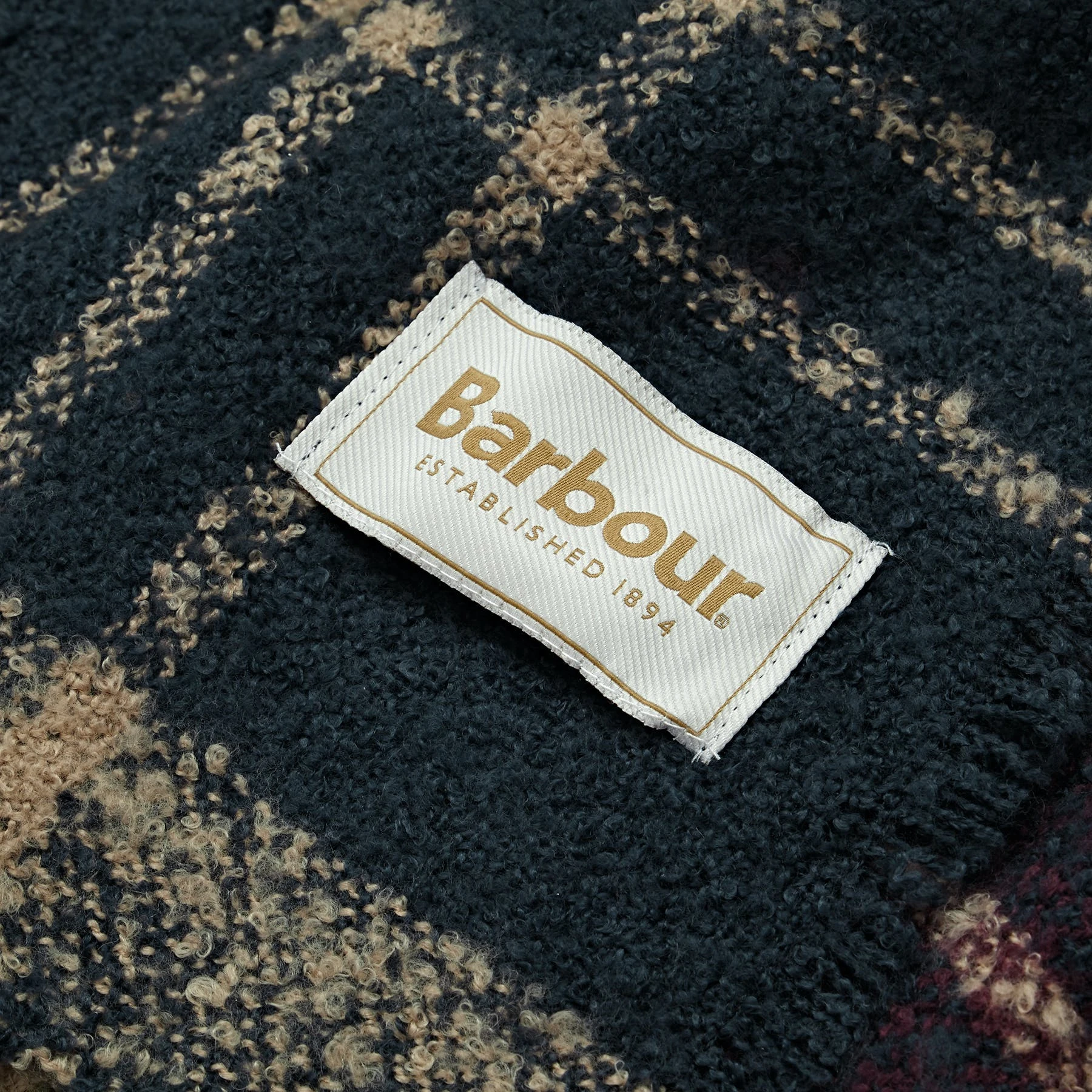 Barbour Boucle Tartan Womens Scarf - Image 3