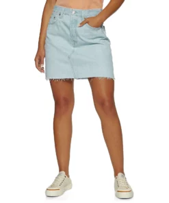 Levi's High-Waisted Deconstructed Womens Skirt