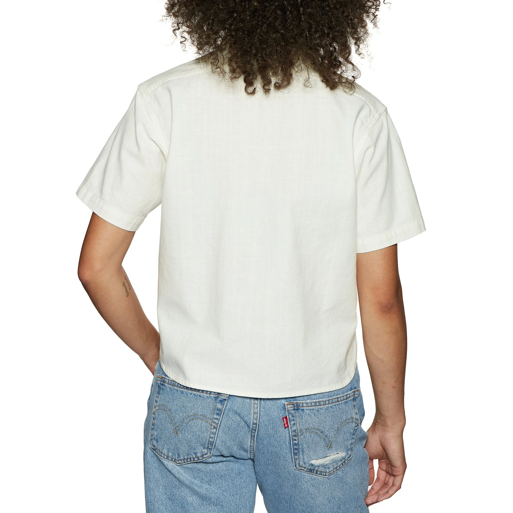 Deus Ex Machina Work Shirt Womens Short Sleeve Shirt - Image 2