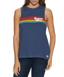 Superdry Vintage Cali Stripe Womens Tank Vest