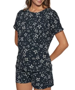 People Tree Stars Pyjama Tee Womens Nightwear