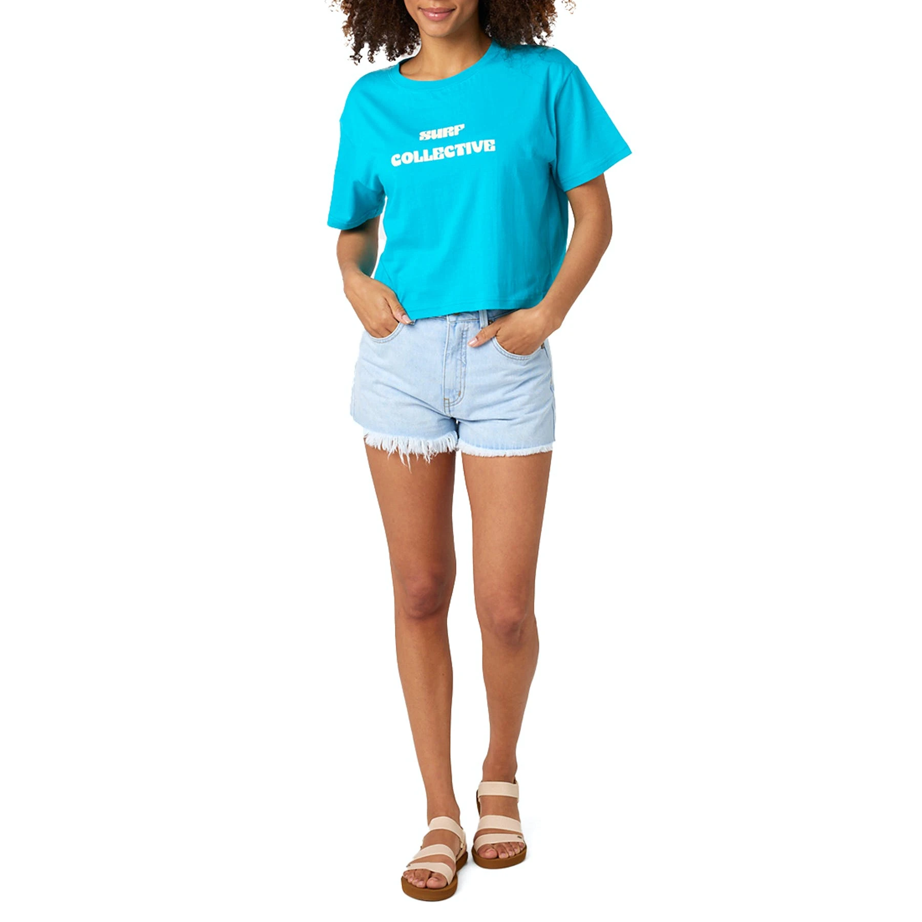 Rip Curl Women + Waves Surf Crop Womens Short Sleeve T-Shirt - Image 3