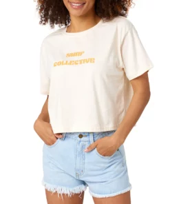 Rip Curl Women + Waves Surf Crop Womens Short Sleeve T-Shirt