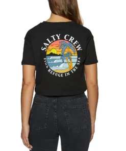 Salty Crew Paradise Crop Womens Short Sleeve T-Shirt
