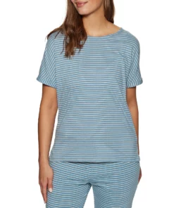 People Tree Stripe Pyjama Tee Womens Nightwear