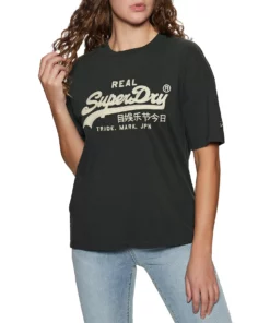 Superdry Vintage Logo Box Fit Womens Short Sleeve T-Shirt