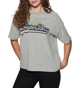 Superdry Vintage Logo Rainbow Womens Short Sleeve T-Shirt