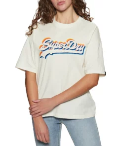 Superdry Vintage Logo Rainbow Womens Short Sleeve T-Shirt