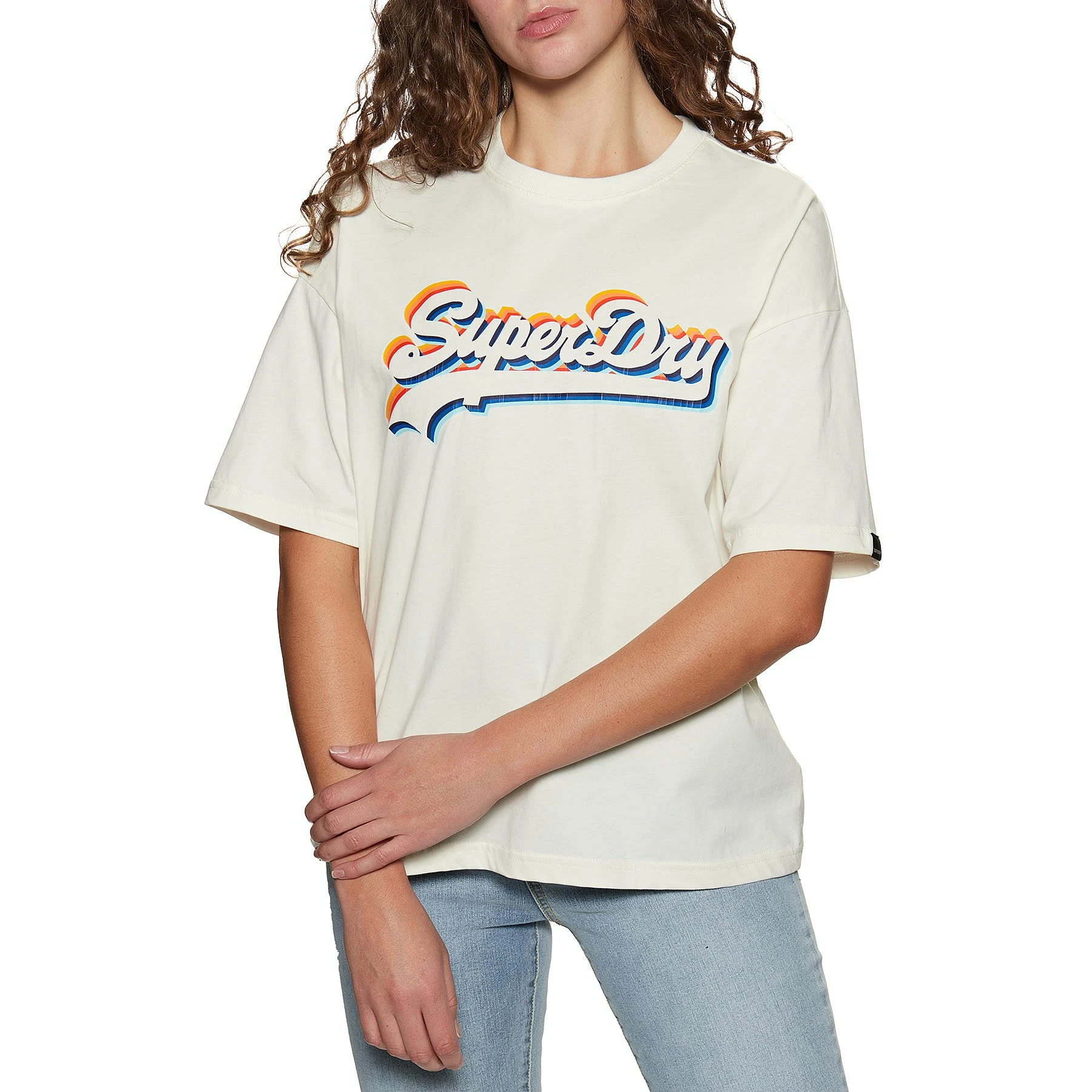 Superdry Vintage Logo Rainbow Womens Short Sleeve T-Shirt