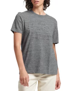 Superdry Vintage Logo Emboss Womens Short Sleeve T-Shirt