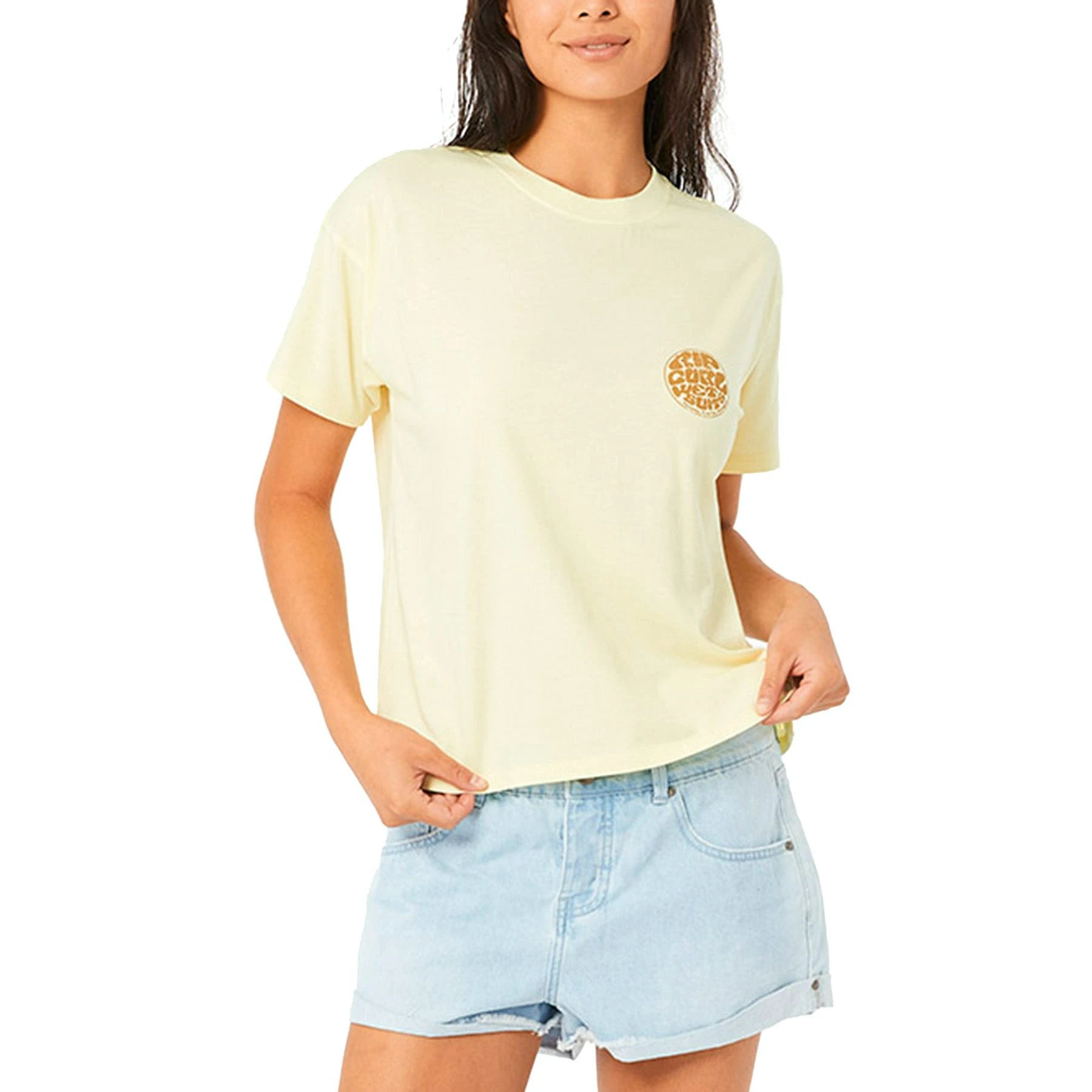 Rip Curl Wettie Icon Relaxed Womens Short Sleeve T-Shirt - Image 3