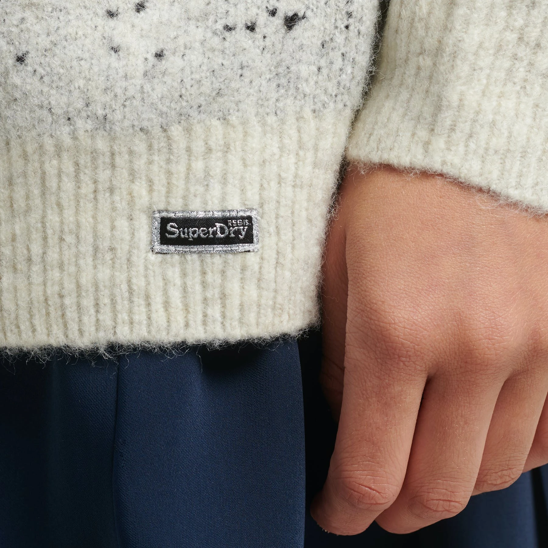 Superdry Vintage Gradient Mock Neck Womens Sweater - Image 3