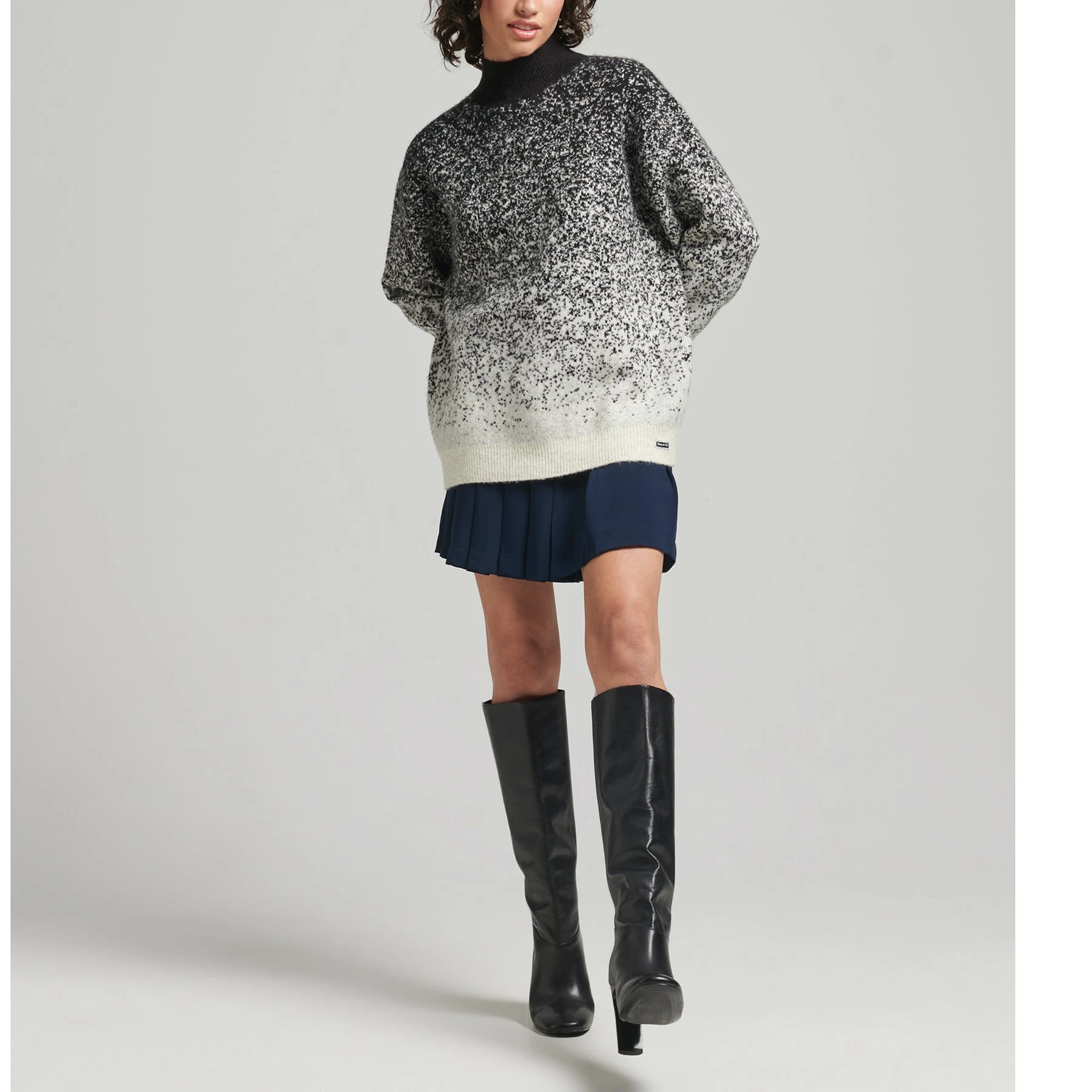 Superdry Vintage Gradient Mock Neck Womens Sweater - Image 6