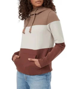 Tentree Treefleece Blocked Banshee Womens Pullover Hoodie