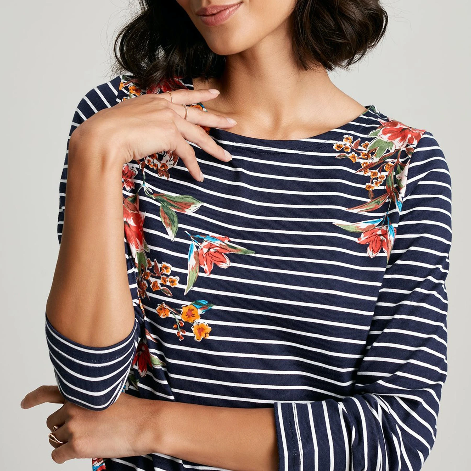 Joules Harbour Print Womens Long Sleeve T-Shirt - Image 2