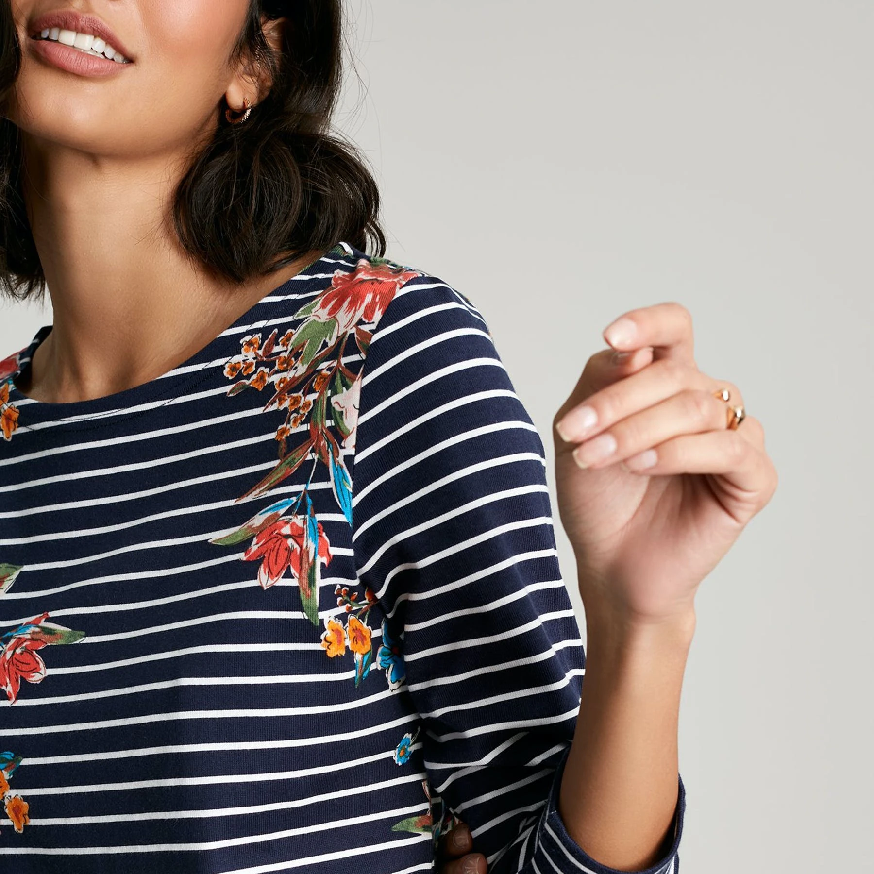 Joules Harbour Print Womens Long Sleeve T-Shirt - Image 4