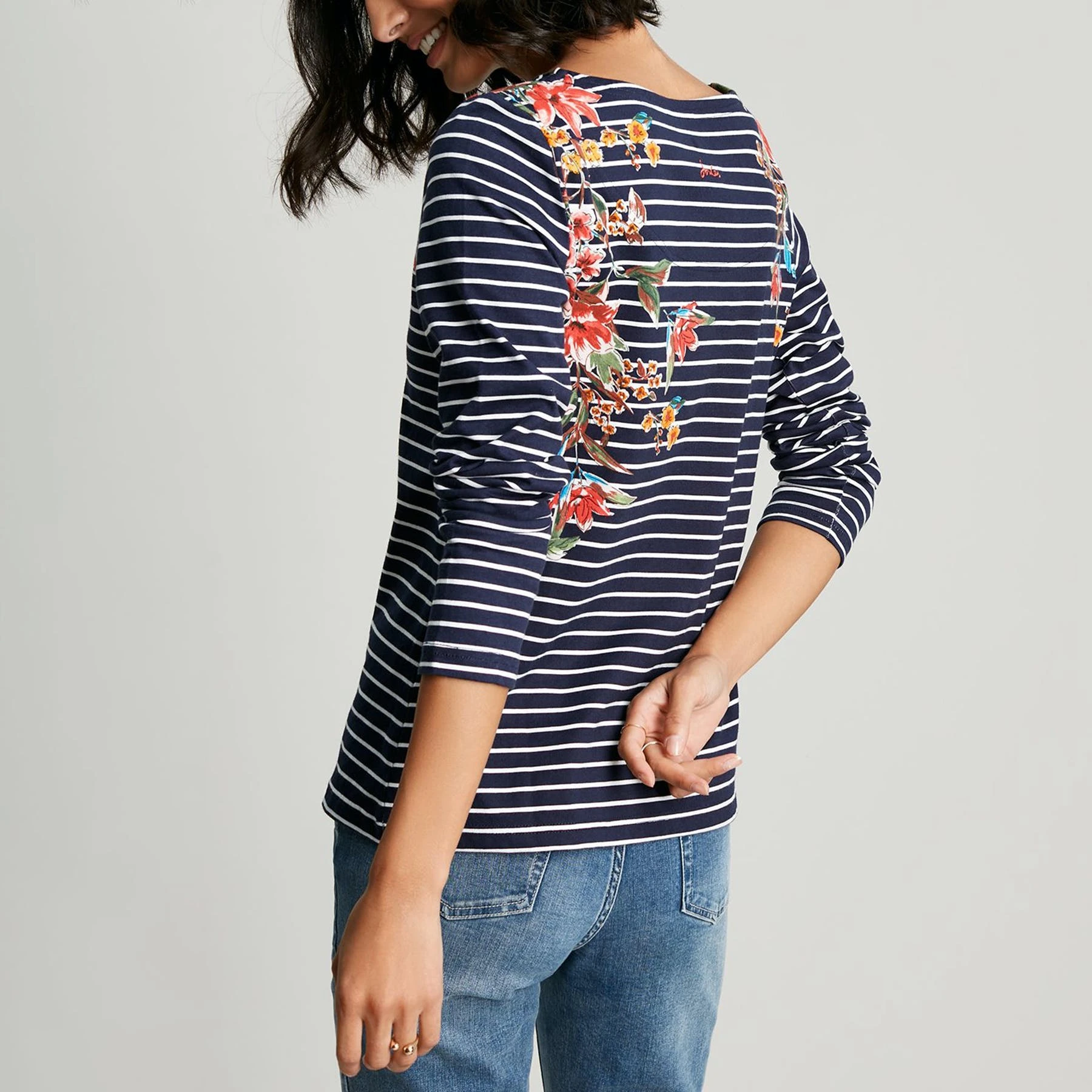 Joules Harbour Print Womens Long Sleeve T-Shirt - Image 5