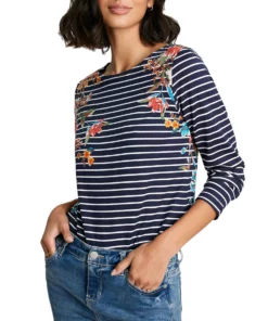 Joules Harbour Print Womens Long Sleeve T-Shirt
