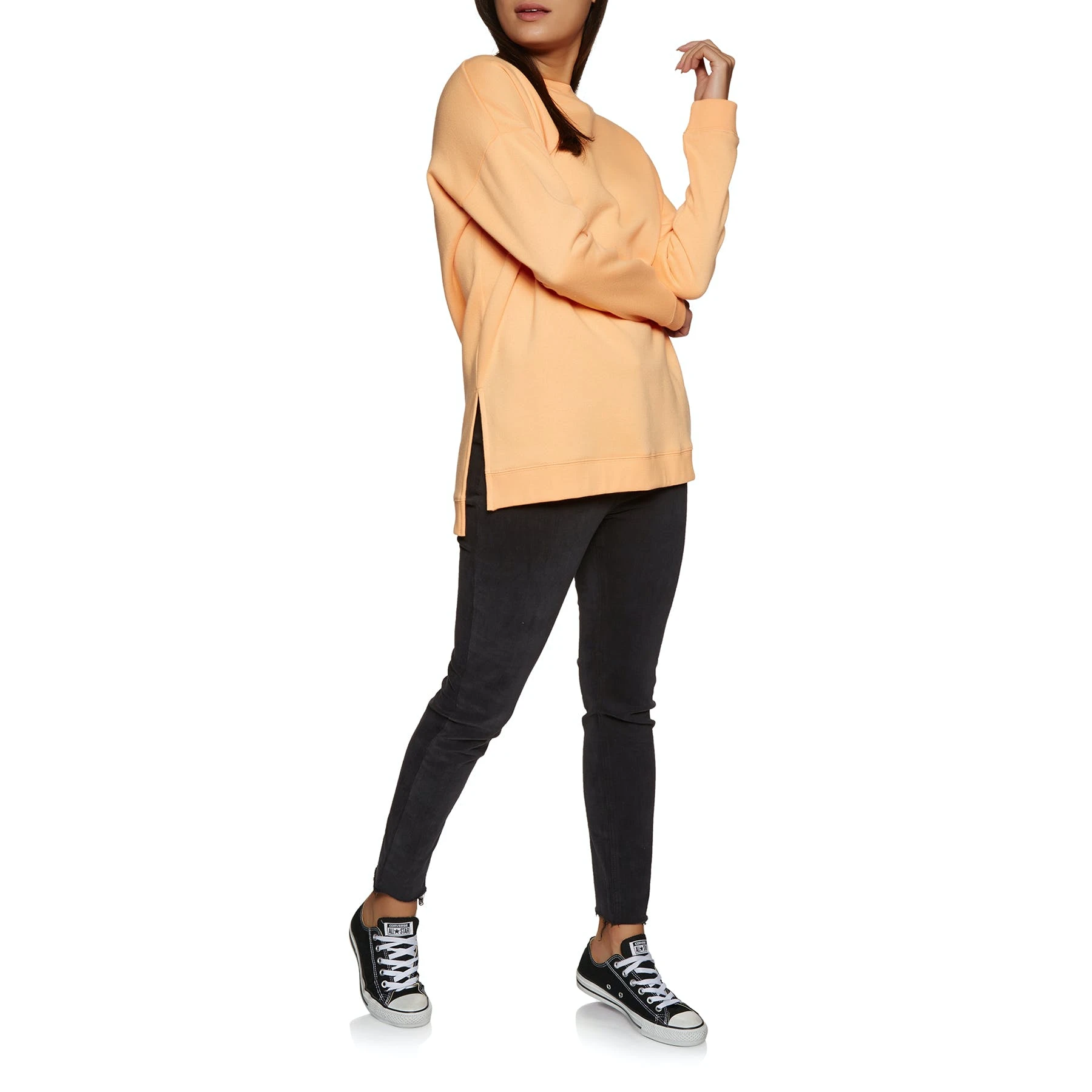 SWELL Bricklane Boyfriend Side Split Crew Womens Sweater - Image 3