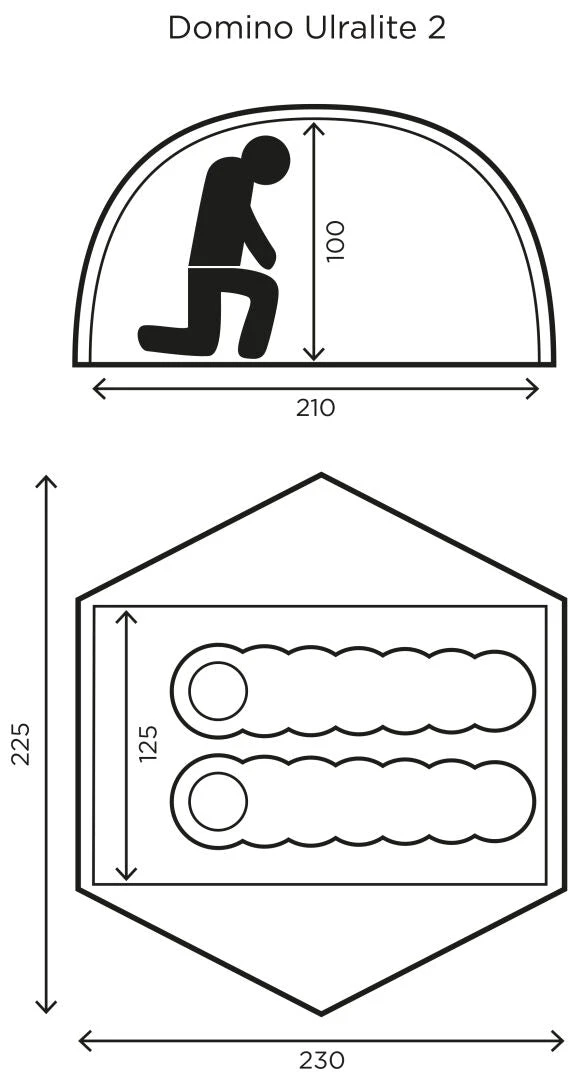 Halti Domino Ultralite 2-hengen Teltta - Image 2