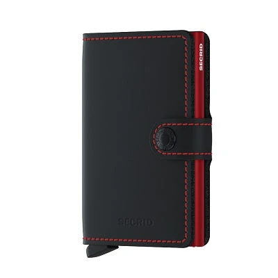 Secrid Miniwallet Matte Black & Red - Image 4
