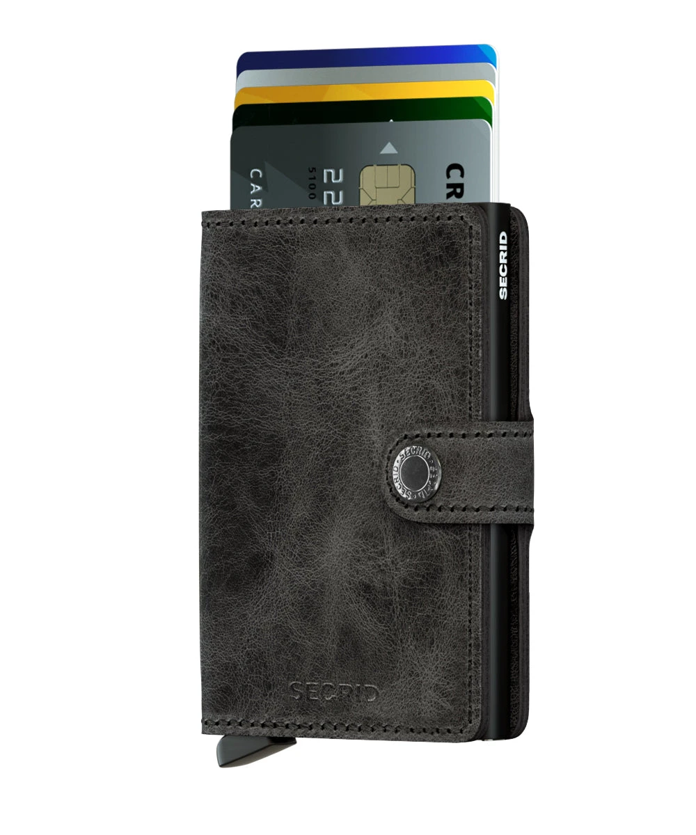Secrid Miniwallet Musta Vintage