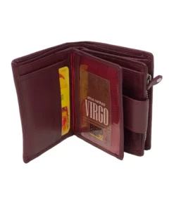 Virgo Pieni Naisten Nahkalompakko Viininpunainen RFID
