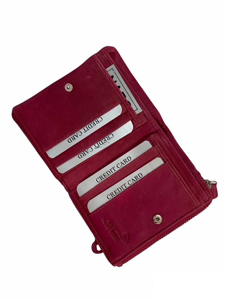 Nabo Fuksia Pieni RFID Lompakko - Image 2