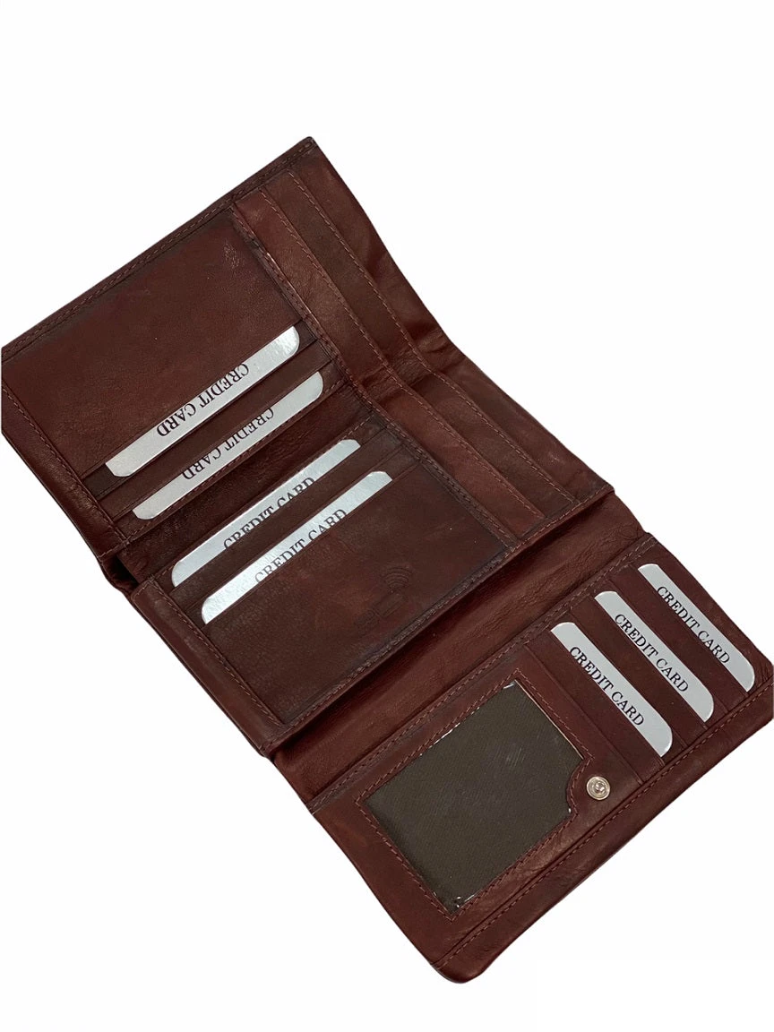 Nabo Ruskea Iso RFID Lompakko - Image 4