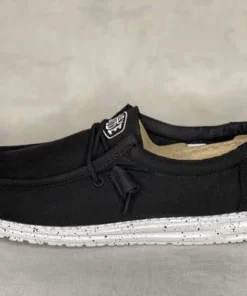 Heydude Hey Dude Wally Slub Canvas Black