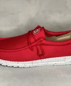 Heydude Hey Dude Wally Slub Canvas Red