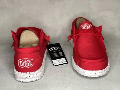 Heydude Hey Dude Wally Slub Canvas Red - Image 3